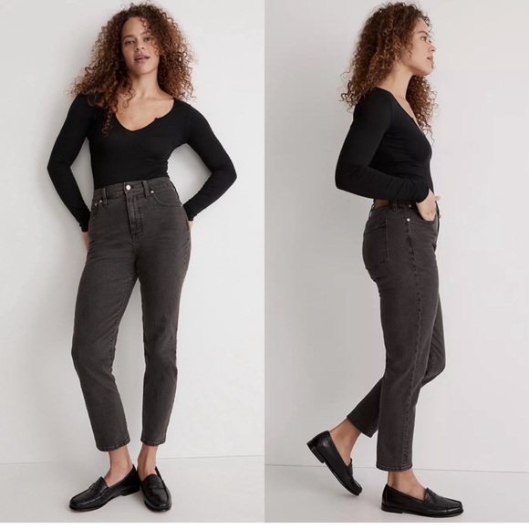 Madewell Denim - Madewell The Perfect Vintage Jean in Lunar Wash Black Size 26